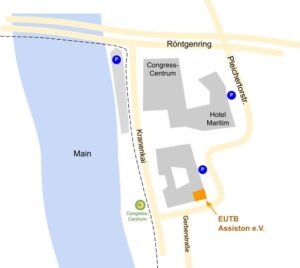 Anfahrtskizze und Parkmöglichkeiten rund um die Berarungsstelle